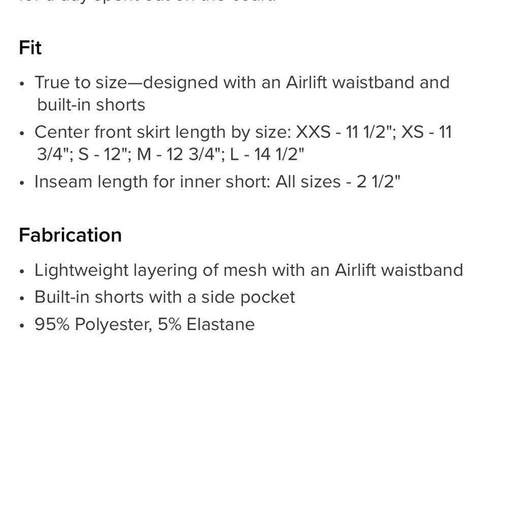 Alo Skirt - Picture 6 of 6